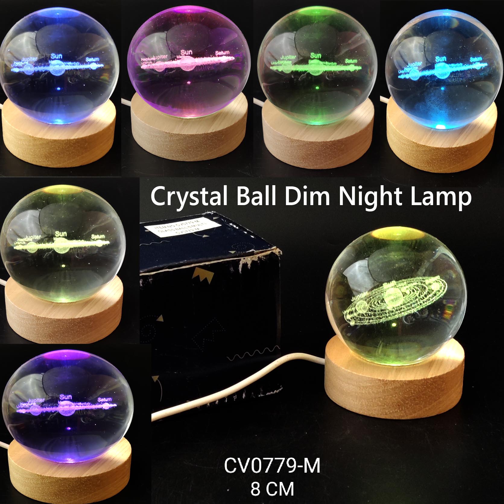 GLASS BALL 6 MULTI(60)